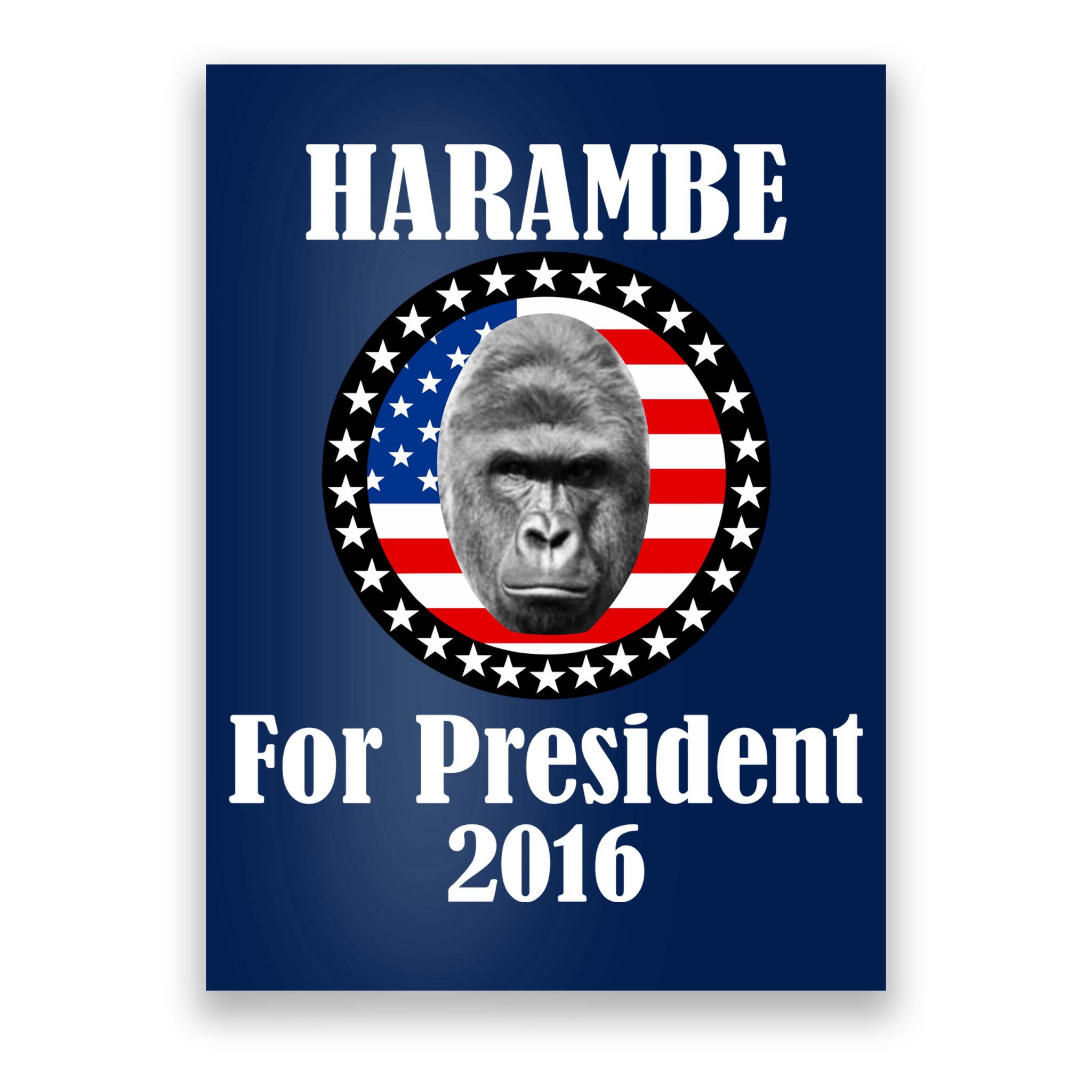 Harambe For President Poster