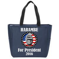 Harambe For President Zip Tote Bag