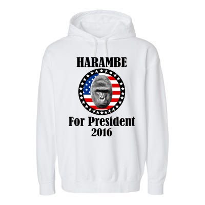 Harambe For President Garment-Dyed Fleece Hoodie