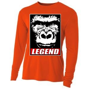 Harambe LEGEND Gorilla Poster RIP 2016 Cooling Performance Long Sleeve Crew