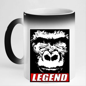 Harambe LEGEND Gorilla Poster RIP 2016 11oz Black Color Changing Mug