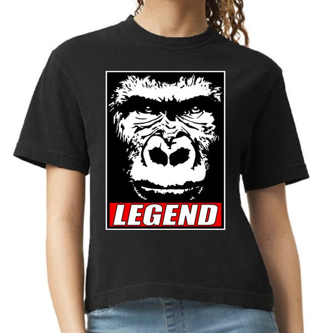 Harambe LEGEND Gorilla Poster RIP 2016 Comfort Colors Boxy T-Shirt