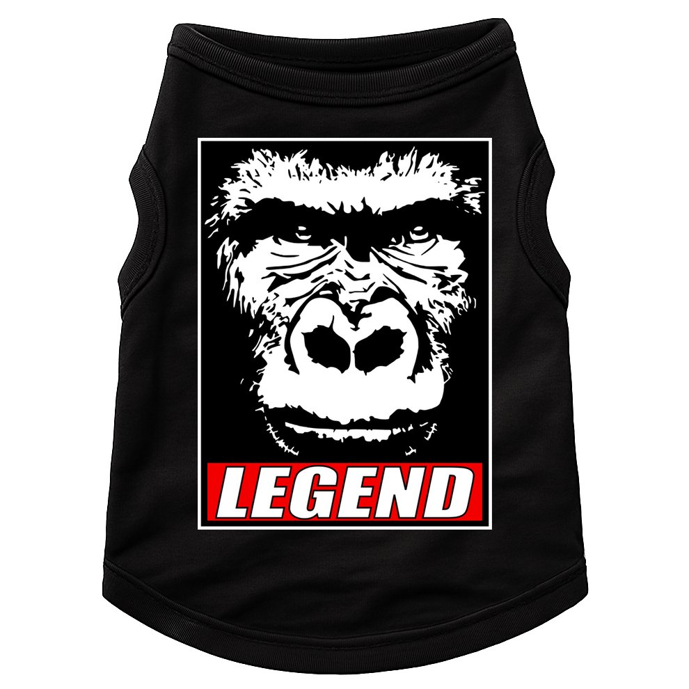 Harambe LEGEND Gorilla Poster RIP 2016 Doggie Tank