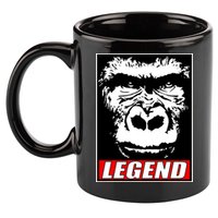 Harambe LEGEND Gorilla Poster RIP 2016 11oz C Handle Ceramic Mug