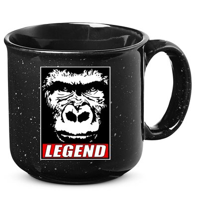 Harambe LEGEND Gorilla Poster RIP 2016 15oz Campfire Ceramic Mug