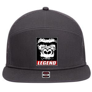 Harambe LEGEND Gorilla Poster RIP 2016 7 Panel Mesh Trucker Snapback Hat