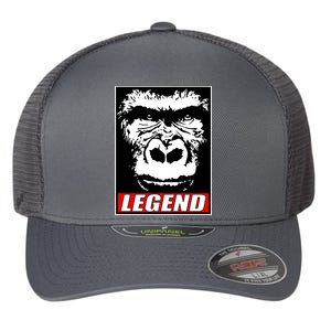 Harambe LEGEND Gorilla Poster RIP 2016 Flexfit Unipanel Trucker Cap