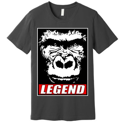 Harambe LEGEND Gorilla Poster RIP 2016 Premium T-Shirt