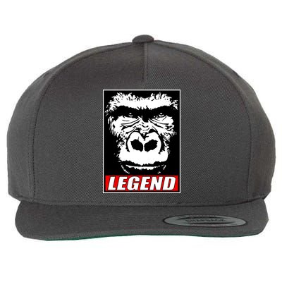 Harambe LEGEND Gorilla Poster RIP 2016 Wool Snapback Cap