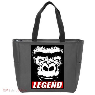Harambe LEGEND Gorilla Poster RIP 2016 Zip Tote Bag