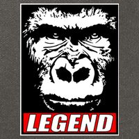 Harambe LEGEND Gorilla Poster RIP 2016 Cotton Canvas Backpack