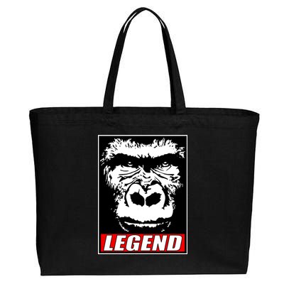 Harambe LEGEND Gorilla Poster RIP 2016 Cotton Canvas Jumbo Tote