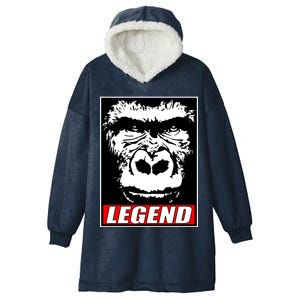 Harambe LEGEND Gorilla Poster RIP 2016 Hooded Wearable Blanket