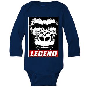 Harambe LEGEND Gorilla Poster RIP 2016 Baby Long Sleeve Bodysuit