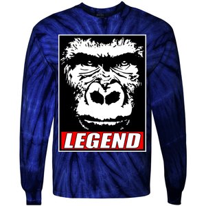 Harambe LEGEND Gorilla Poster RIP 2016 Tie-Dye Long Sleeve Shirt