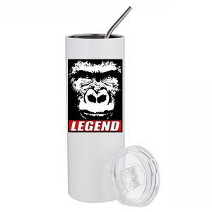 Harambe LEGEND Gorilla Poster RIP 2016 Stainless Steel Tumbler