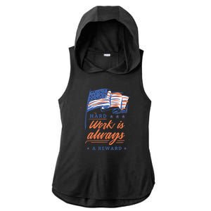 Hard Work Labor Day Ladies PosiCharge Tri-Blend Wicking Draft Hoodie Tank