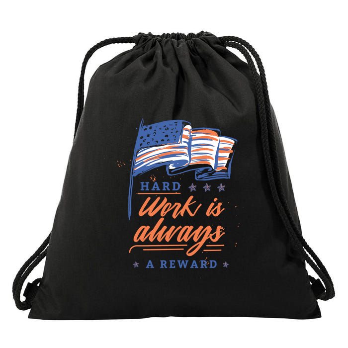 Hard Work Labor Day Drawstring Bag
