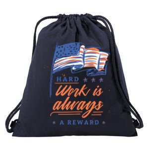 Hard Work Labor Day Drawstring Bag