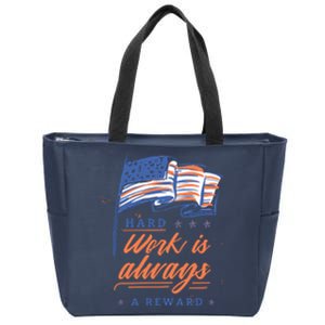 Hard Work Labor Day Zip Tote Bag