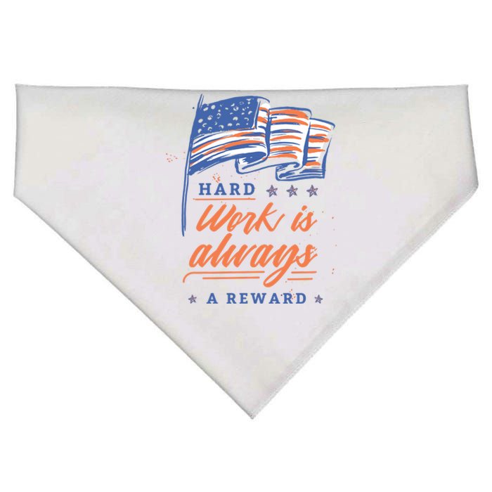 Hard Work Labor Day USA-Made Doggie Bandana