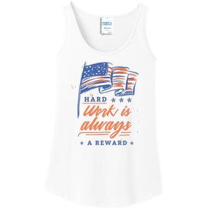 Hard Work Labor Day Ladies Essential Tank