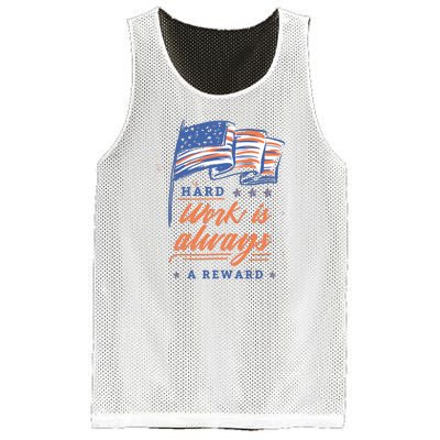 Hard Work Labor Day Mesh Reversible Basketball Jersey Tank