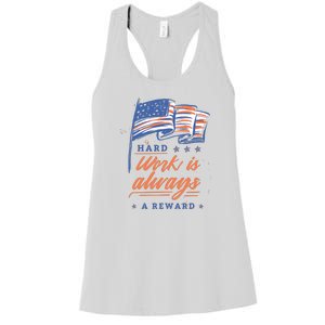 Hard Work Labor Day Women's Racerback Tank