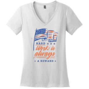 Hard Work Labor Day Women's V-Neck T-Shirt