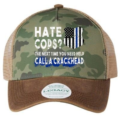 Hare Cops? Need Help Call A Crackhead Legacy Tie Dye Trucker Hat