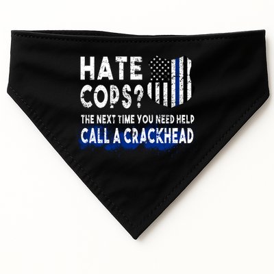 Hare Cops? Need Help Call A Crackhead USA-Made Doggie Bandana