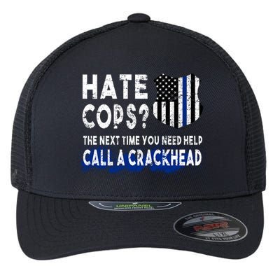 Hare Cops? Need Help Call A Crackhead Flexfit Unipanel Trucker Cap
