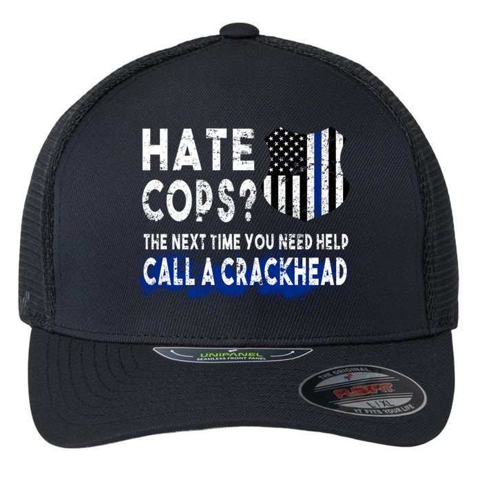 Hare Cops? Need Help Call A Crackhead Flexfit Unipanel Trucker Cap