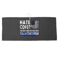 Hare Cops? Need Help Call A Crackhead Large Microfiber Waffle Golf Towel