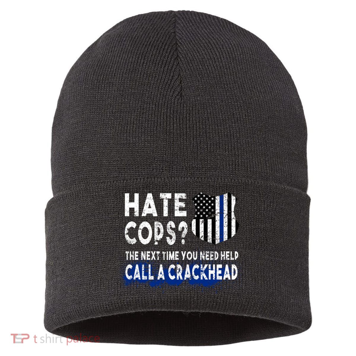 Hare Cops? Need Help Call A Crackhead Sustainable Knit Beanie