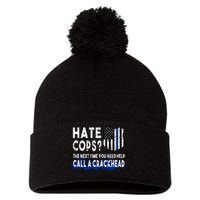Hare Cops? Need Help Call A Crackhead Pom Pom 12in Knit Beanie