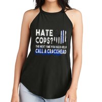 Hare Cops? Need Help Call A Crackhead Women's Perfect Tri Rocker Tank