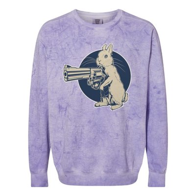 Hare Trigger Gangster Bunny Colorblast Crewneck Sweatshirt