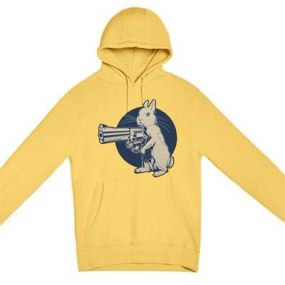 Hare Trigger Gangster Bunny Premium Pullover Hoodie