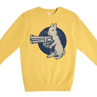 Hare Trigger Gangster Bunny Premium Crewneck Sweatshirt