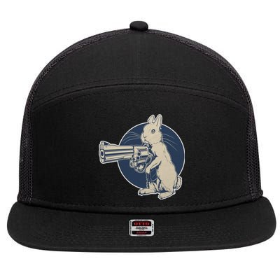 Hare Trigger Gangster Bunny 7 Panel Mesh Trucker Snapback Hat