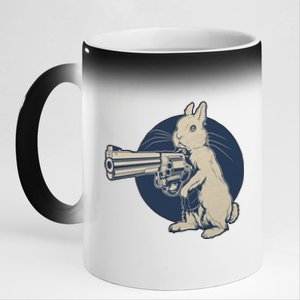 Hare Trigger Gangster Bunny 11oz Black Color Changing Mug