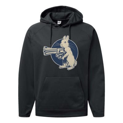 Hare Trigger Gangster Bunny Performance Fleece Hoodie