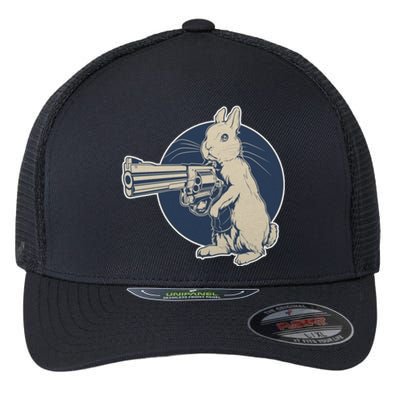 Hare Trigger Gangster Bunny Flexfit Unipanel Trucker Cap