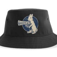 Hare Trigger Gangster Bunny Sustainable Bucket Hat