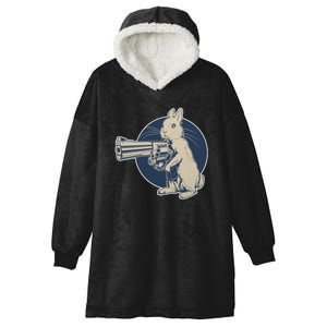 Hare Trigger Gangster Bunny Hooded Wearable Blanket