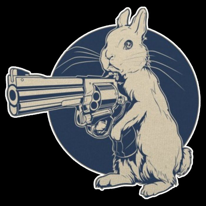 Hare Trigger Gangster Bunny 7-Panel Snapback Hat
