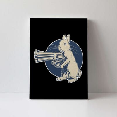 Hare Trigger Gangster Bunny Canvas