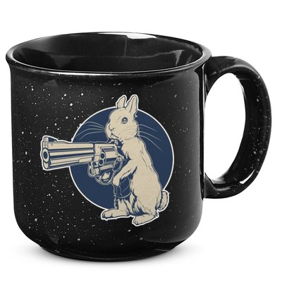Hare Trigger Gangster Bunny 15oz Campfire Ceramic Mug