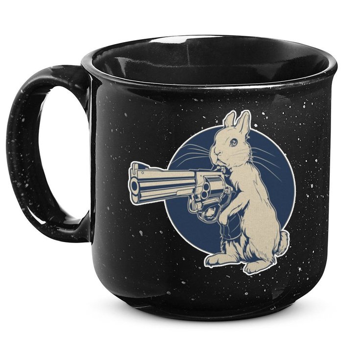 Hare Trigger Gangster Bunny 15oz Campfire Ceramic Mug